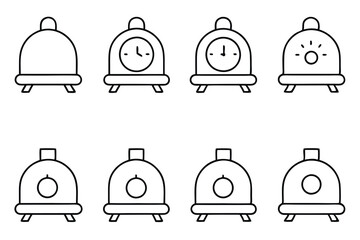 Bed Alarms Save Lives Line Art