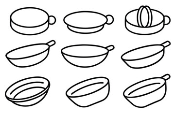 Bedpans comfort during illness line art