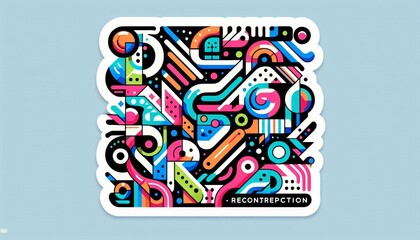 Fototapeta premium Future Energy Creative Stickers