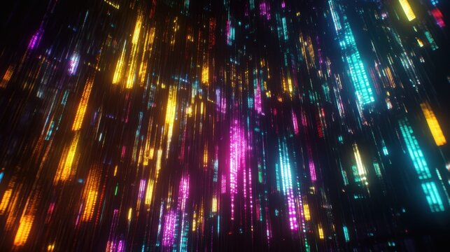 Close-up of computer code and algorithmic logic designed for business intelligence