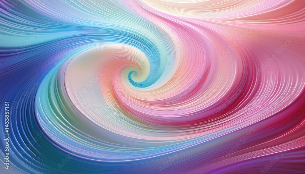 Poster dynamic swirl patterns abstract art digital artwork colorful environment close-up view visual concep