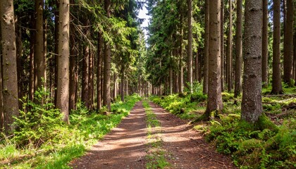 Fototapeta premium Forest woods (Black Forest) landscape