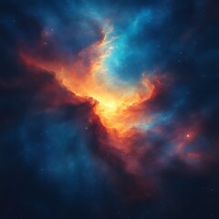 Fototapeta premium Cosmic Nebula Burst