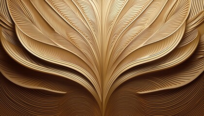 Elegant gold leaf patterns abstract art digital design modern aesthetics close-up visual texture