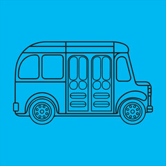 School Bus Outline Vector Illustratio,Simple City Bus Line Drawing,Cartoon Bus Outline Vector,Hand Drawn Bus Vector Design,Black and White Bus Vector Art,Minimal Bus Side View Illustration