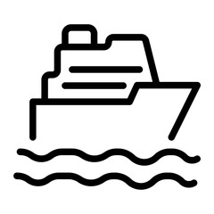 Delivery and Logistics thin line icons 