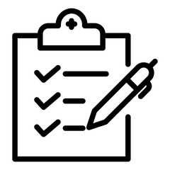 Survey thin line icons