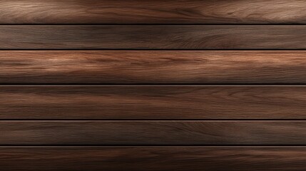 Obraz premium Rich dark brown wooden background with smooth texture and natural grain patterns, perfect for design projects or as backdrop for various applications