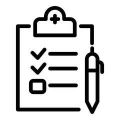 Survey thin line icons