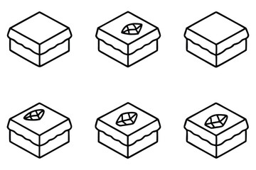 Bite Blocks Design Inspiration Line Art