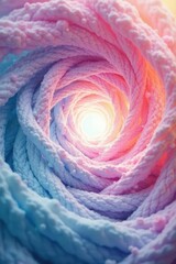 Intertwined pastel vortex, blurred edges, calming effect, art, blur