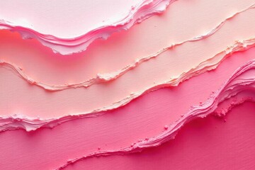 Obraz premium Layered pink and peach paint strokes, creating depth , contemporary, layers