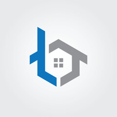 House icon logo design illustration