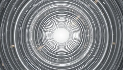 Fototapeta premium Exploring the infinite tunnel effect in digital art virtual space abstract environment perspective conceptual visualization
