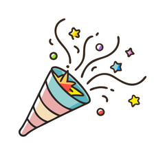 exploding confetti icon, exploding confetti vector illustration-simple illustration of exploding confetti, perfect for exploding confetti logos and icons