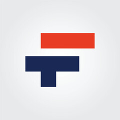 Lettering F initial logo 5 icon design illustration