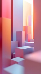 A minimalistic abstract background featuring soft pastel gradients and subtle geometric shapes, ideal for product presentations.