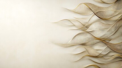 Elegant Gold Wave Abstract Design.