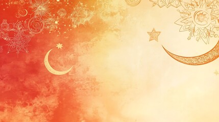 Celestial Moon Stars Festive Design.