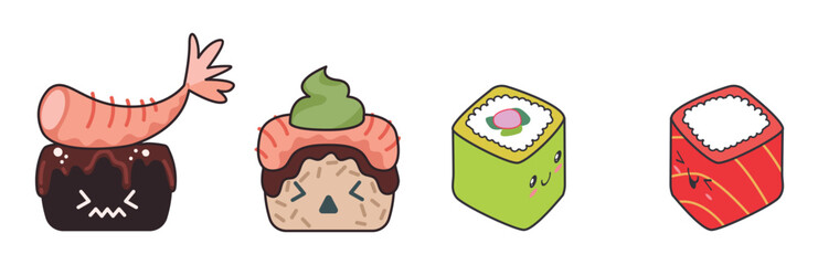 Set Sushi Cute