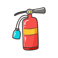 fire extinguisher icon, fire extinguisher vector illustration-simple illustration of fire extinguisher, perfect for fire extinguisher logos and icons