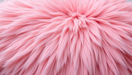 Fototapeta premium Soft pink fur texture, fluffy pink background, pastel, sweet