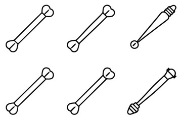 Bone Drills Medical Equipment Line Art