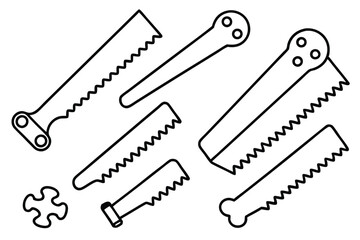 Bone saws advanced technology line art