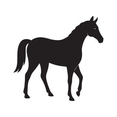 Quarter Horse Black Silhouette Equine Design