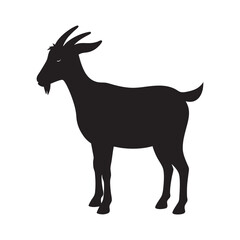 Oberhasli Goat Silhouette Black Vector Design
