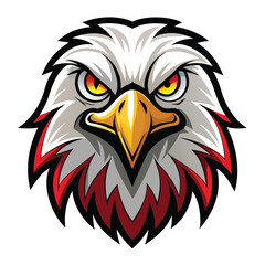 Obraz premium Fierce eagle head graphic