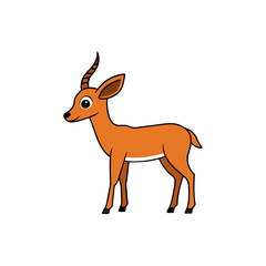Obraz premium Antelope Cartoon vector