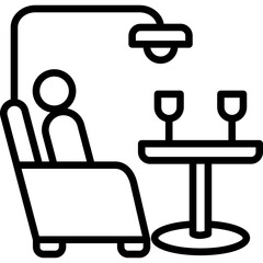 Vip Lounge line icon