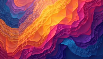 Obraz premium Geometric shapes, repeating lines, vibrant hues, tile, line