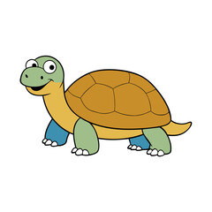 Aldabra Giant Tortoise Cartoon vector
