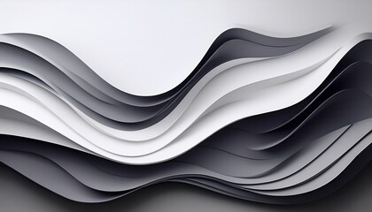 Obraz premium Dynamic paper wave patterns creative studio abstract design minimalist environment aerial view modern aesthetics for graphic design