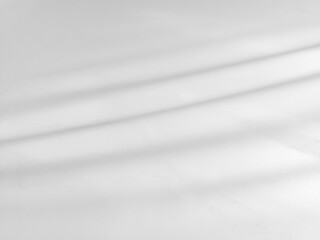Curtain white wave and soft shadow and blur. fabric shapes curved designs. abstract background on isolated.