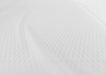 Obraz premium Curtain white wave and soft shadow and blur. fabric shapes curved designs. abstract background on isolated.