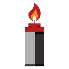 Obraz premium Lighter icon. Flat illustration of lighter vector icon for web design