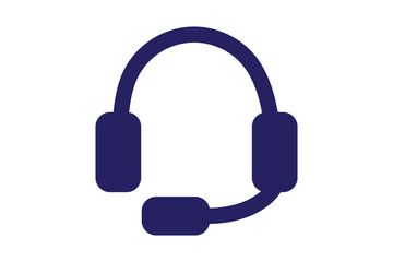 headset vector flat icon