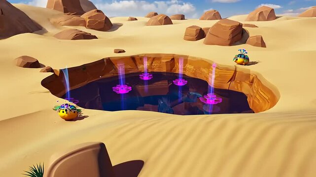 desert landscape in the sahara