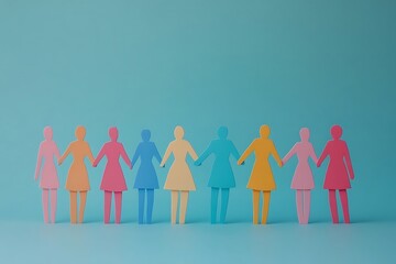 Paper People Holding Hands Unity and Empowerment1