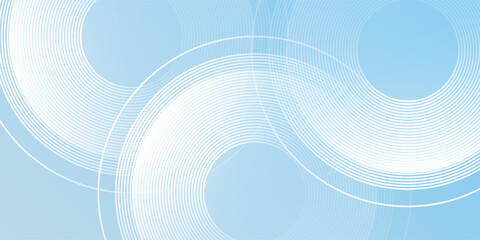 Abstract background pastel colorful blue and white gradations. Circle effect style geometric modern abstract simple design