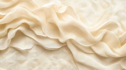 Fototapeta premium Creamy Silk Drape Texture Background.