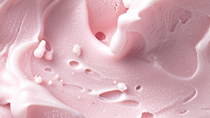 background with strawberry ice cream texture