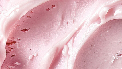 background with strawberry ice cream texture