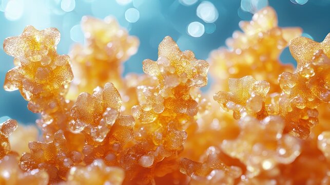 Golden crystalline clusters