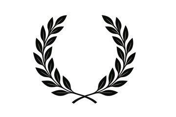 Icon set featuring laurel wreath design suitable for awards, achievements or recognition