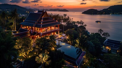Naklejka premium Phuket Island, Thailand: A Tropical Paradise of Sun, Sand, and Cultural Riches