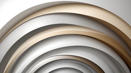 Abstract Curves with Beige  White Design.
